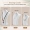 Necklace Display Bust - PU Leather Jewelry Bust Stand for Photography, Boutique Display, and Home Organisation(White-9.8"x5.7")